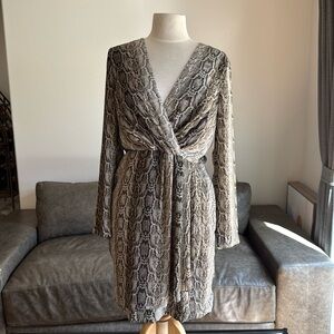 EUC Slate & Willow (size 10) snake print dress